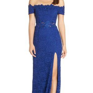 Royal Blue Sequin Hearts Formal Dress